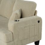 Moretaine Beige Corduroy Sofa SL6932BG-SF-PK by Furniture of America 17