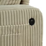 Moretaine Beige Corduroy Sofa SL6932BG-SF-PK by Furniture of America 18