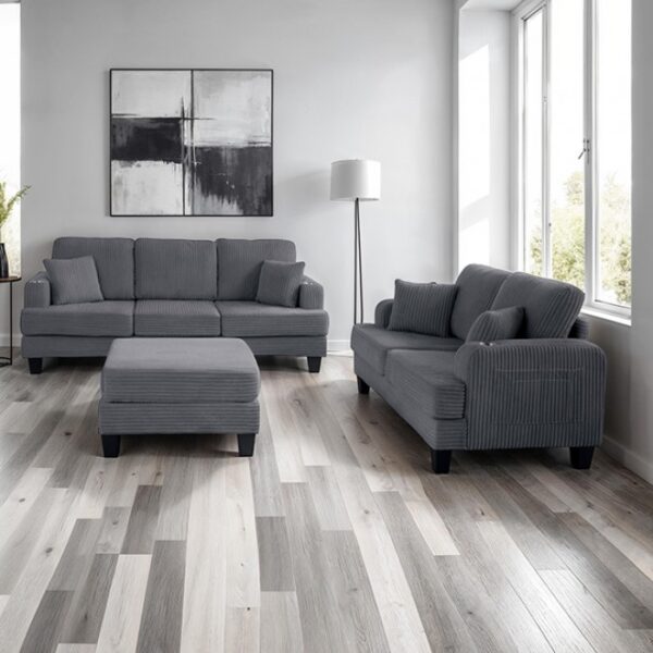 Moretaine Contemporary Dark Gray Sofa SL6932DG-SF-PK by Furniture of America 6
