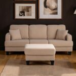 Cinderford SL6936BG-SF-PK Contemporary Beige Sofa by Furniture of America 13