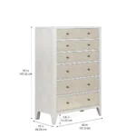 Mezzanine Dove Gray 6 Drawers Chest By Art Furniture - Image 4