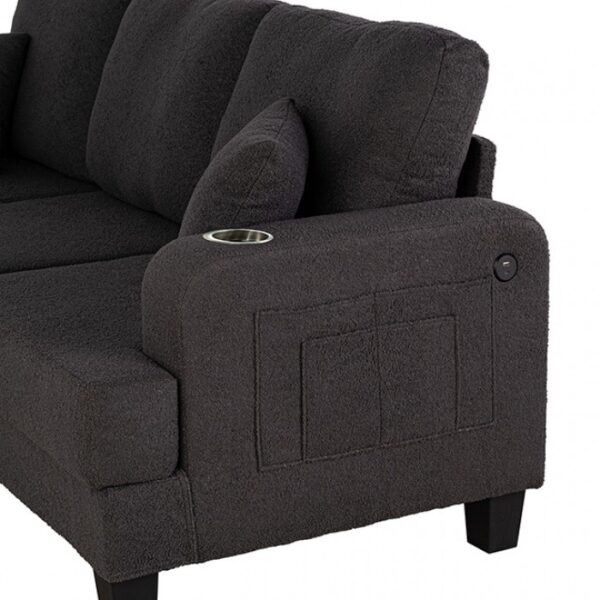 Cinderford Contemporary Dark Gray Sofa SL6936DG-SF-PK by Furniture of America 10