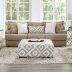 Loughlin Sofa  Light Brown Chenille Sofa SM5193-SF  By Furniture of America 9