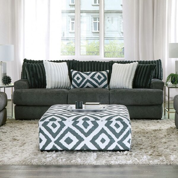 Loughlin Transitional Gun Metal Sofa SM5195-SF By Furniture of America 6