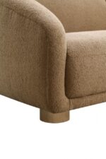 Kolvere Contemporary Brown Bouclé Sofa  FM61006BR-SF by Furniture of America 15