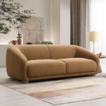 Kolvere Contemporary Brown Bouclé Sofa  FM61006BR-SF by Furniture of America 13