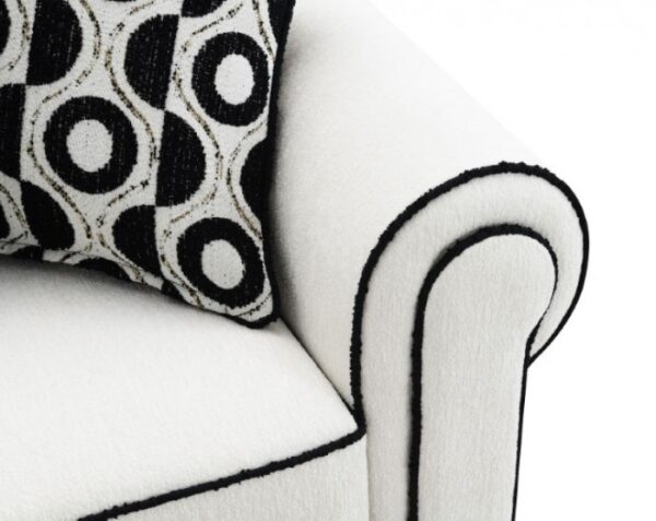 Viviani Transitional White Chenille Sofa FM61007WH-SF  by Furniture of America 12