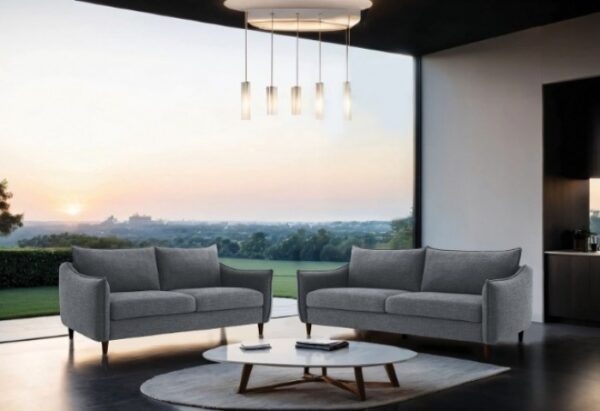 Vermon  Contemporary Gray Chenille Sofa  FM61004GY-SF by Furniture of America 12