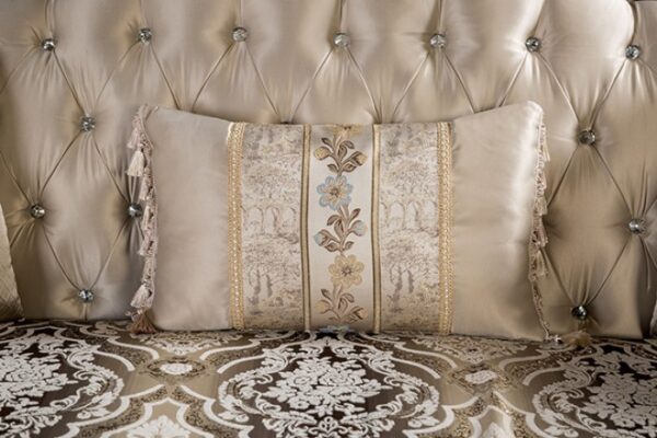 Palencia Traditional Dark Cherry and Beige Sofa FM65005BG-SF by Furniture of America 12
