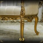 Handmade Gold Beige Opera Dining Table Set 29