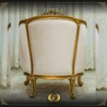 Handmade Gold Beige Opera Chair 19