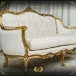Handmade Gold Beige Opera Sofa 14