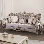 Albacete Purple Velvet Sofa FM65006PR-SF by Furniture of America