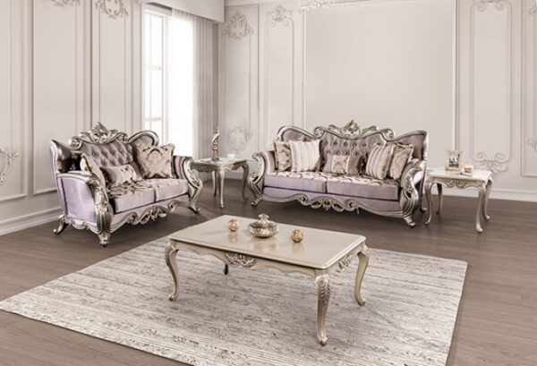 Albacete Purple Velvet Sofa FM65006PR-SF by Furniture of America 10