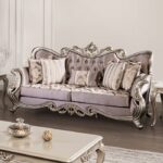 Albacete Purple Velvet Sofa FM65006PR-SF by Furniture of America 15