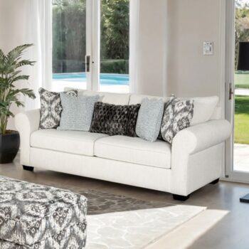 Queensbury White Sofa FM61113WH-SF by Furniture of America 12
