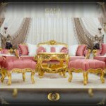 Handmade Gold Peach Gala Coffee Table 23
