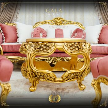 Handmade Gold Peach Gala Coffee Table