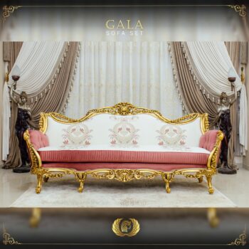 Handmade Gold Peach Gala Sofa