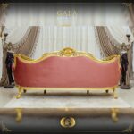 Handmade Gold Peach Gala Sofa 20
