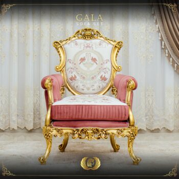 Handmade Gold Peach Gala Chair