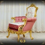 Handmade Gold Peach Gala Chair 22