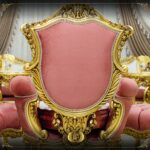 Handmade Gold Peach Gala Chair 24