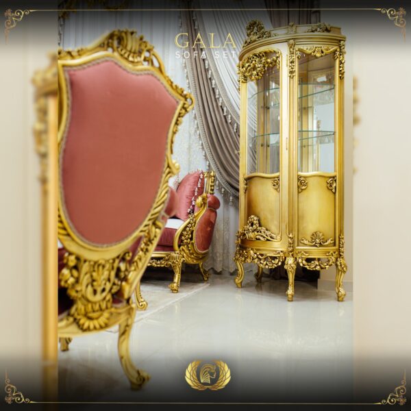 Handmade Gold Peach Vitrine 8