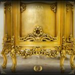Handmade Gold Peach Vitrine 14