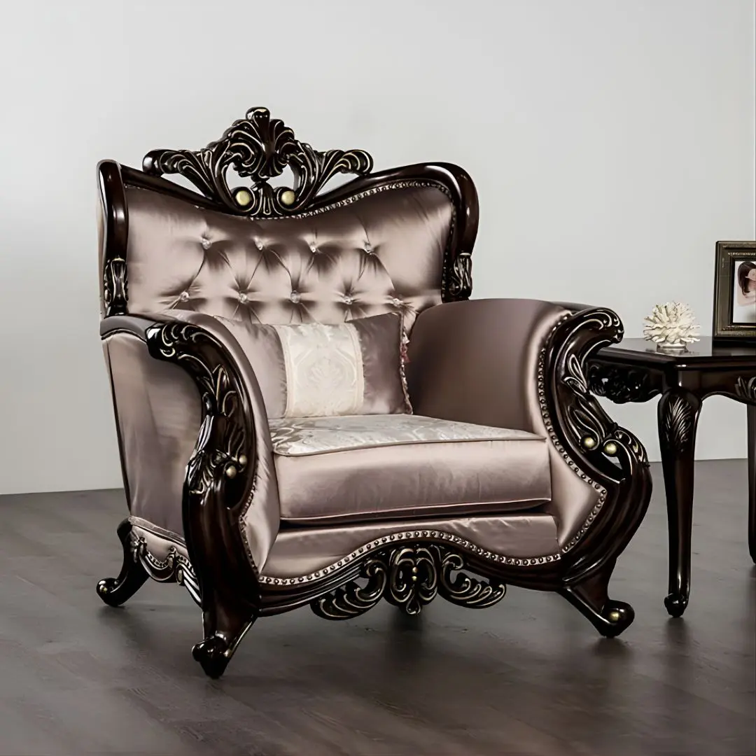 Albacete Traditional Chair Fm65006Br-Ch By Furniture Of America | Mobilia Cleopatra 3 Albacete Traditional Chair FM65006BR-CH by Furniture of America - Image 1