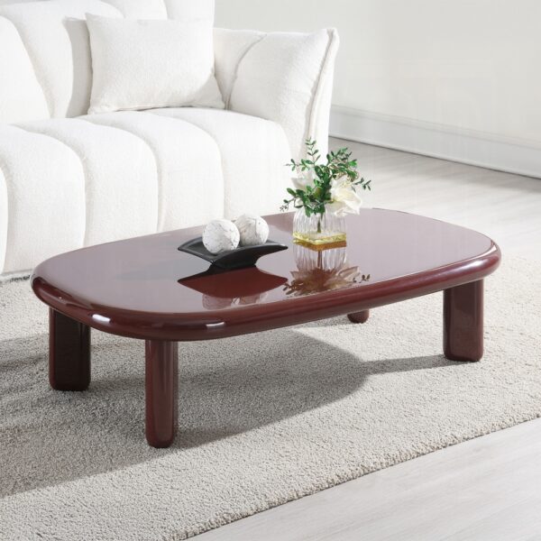 Eddie Red High Gloss Coffee Table LV03955 By ACME 7