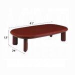 Eddie Red High Gloss Coffee Table LV03955 By ACME Luxury Coffee Tables Mobilia Cleopatra 13 Eddie Red High Gloss Coffee Table LV03955 By ACME 13