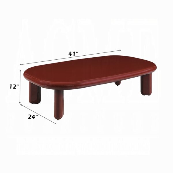 Eddie Red High Gloss Coffee Table LV03955 By ACME 9