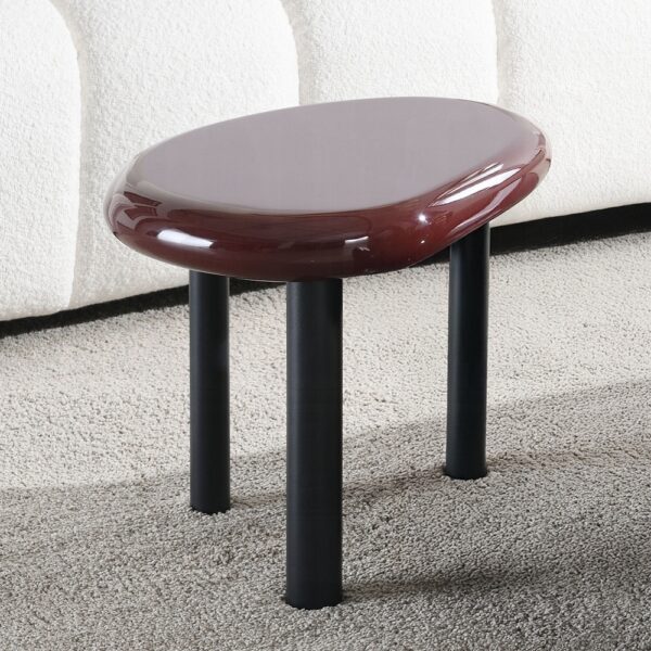 Eddie Red High Gloss End Table LV03956 By ACME 6