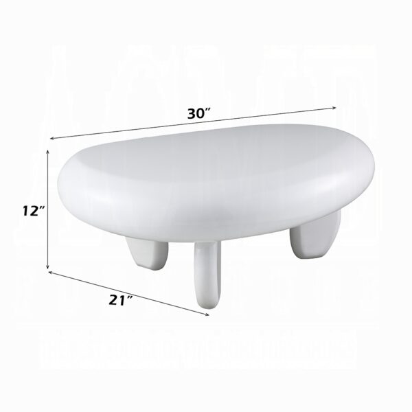 Wylie White High Gloss Coffee Table LV04365 By ACME 9