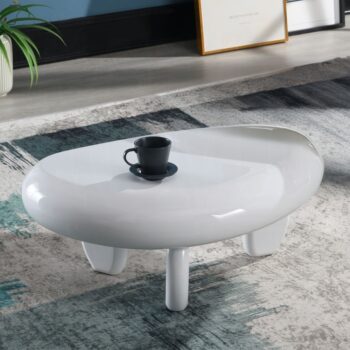 Wylie White High Gloss End Table LV04366 By ACME