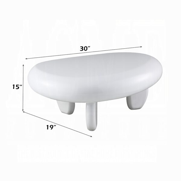 Wylie White High Gloss End Table LV04366 By ACME 7