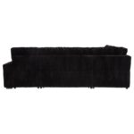 Devonshire Corduroy Sleeper Sectional Sofa Storage Chaise Black by Coaster Furniture 15