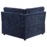 Atlantic Blue Corduroy Corner Chair by Coaster Furniture Luxury Living Room Furniture Mobilia Cleopatra 12 Atlantic Blue Corduroy Corner Chair by Coaster Furniture 12