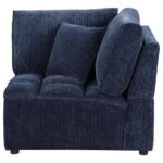 Atlantic Blue Corduroy Corner Chair by Coaster Furniture Luxury Living Room Furniture Mobilia Cleopatra 13 Atlantic Blue Corduroy Corner Chair by Coaster Furniture 13