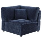 Atlantic Blue Corduroy Corner Chair by Coaster Furniture Luxury Living Room Furniture Mobilia Cleopatra 11 Atlantic Blue Corduroy Corner Chair by Coaster Furniture 11