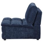 Atlantic Blue Corduroy Armless Chair by Coaster Furniture Luxury Living Room Furniture Mobilia Cleopatra 14 Atlantic Blue Corduroy Armless Chair by Coaster Furniture 14