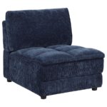 Atlantic Blue Corduroy Armless Chair by Coaster Furniture Luxury Living Room Furniture Mobilia Cleopatra 13 Atlantic Blue Corduroy Armless Chair by Coaster Furniture 13