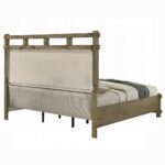Colton Antique White Oak Finish Panel Bed By ACME 16
