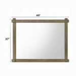 Colton Antique White Oak Finish Mirror BD05294 By ACME 12