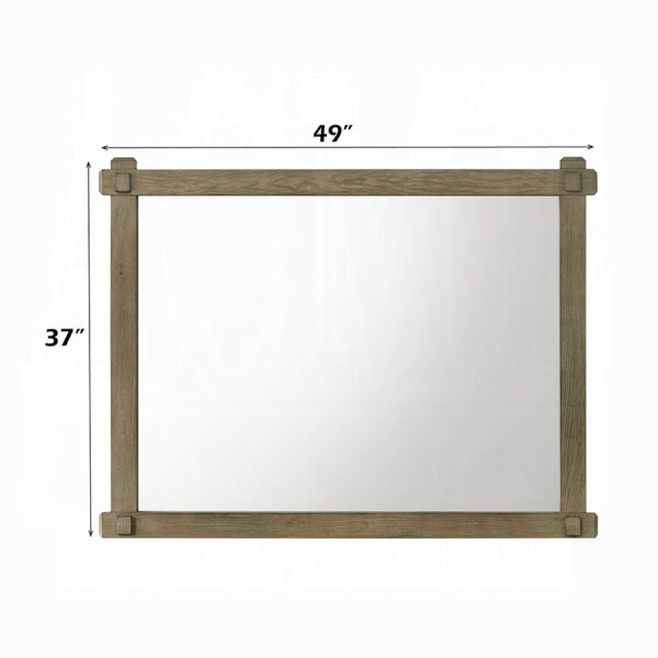Colton Antique White Oak Finish Mirror BD05294 By ACME 8