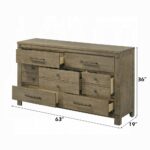 Colton Antique White Oak Finish Dresser BD05295 By ACME 18