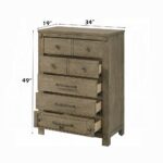 Colton Antique White Oak Finish Chest BD05296 By ACME 10