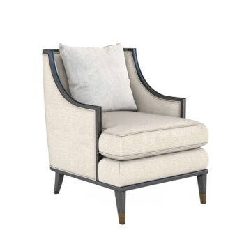 Harper Vintage Black Finish Transitional Accent Chair By Art Furniture