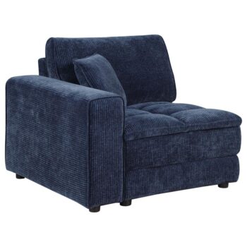 Atlantic Blue Corduroy LAF Arm Chair by coaster Furniture
